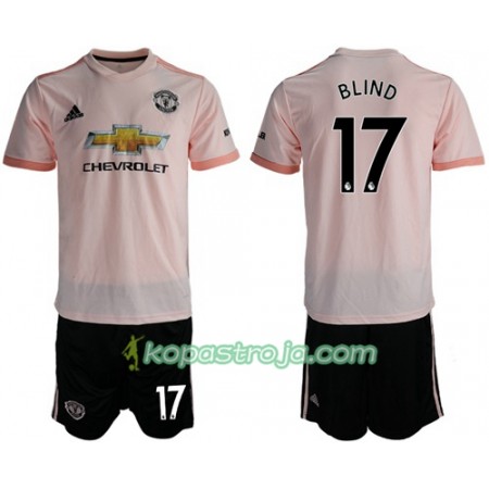 Billiga Fotbollströjor Manchester United Blind 17 Barn Borta tröja 2018/19 Kortärmad
